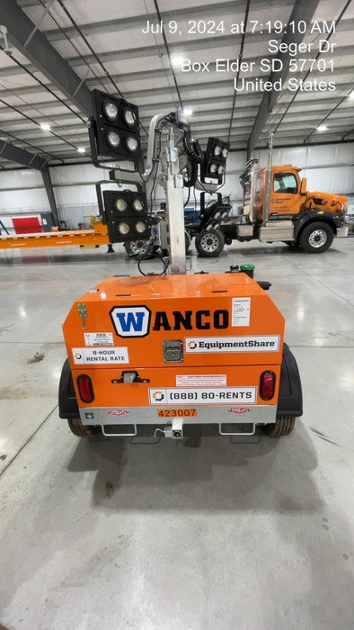 2024 Wanco WLTT-4MM4K Diesel, Deep Sea Controller, Shore Power Plug, Auto Start, (4) 350W LED Floodlights, 4kW Generator, 60 Gal Fuel Tank, 2" Ball, T3