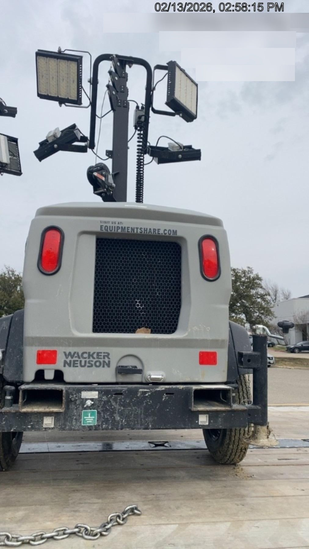 2024 Wacker Neuson LTT4 Diesel, Kohler KDW702, Deep Sea Controller, Auto Start, LED 320W, Bypass Outlet, T3
