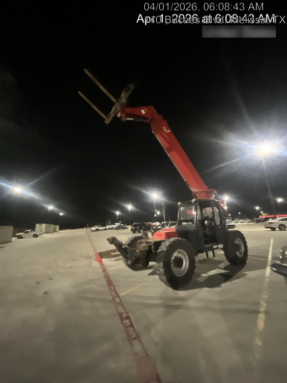 2019 Manitou MTA10055 Canopy, 120 HP, Solid Tires, Work Lights, Lift Hook, Auxiliary Hydraulics 66" Carriage and 60" Forks