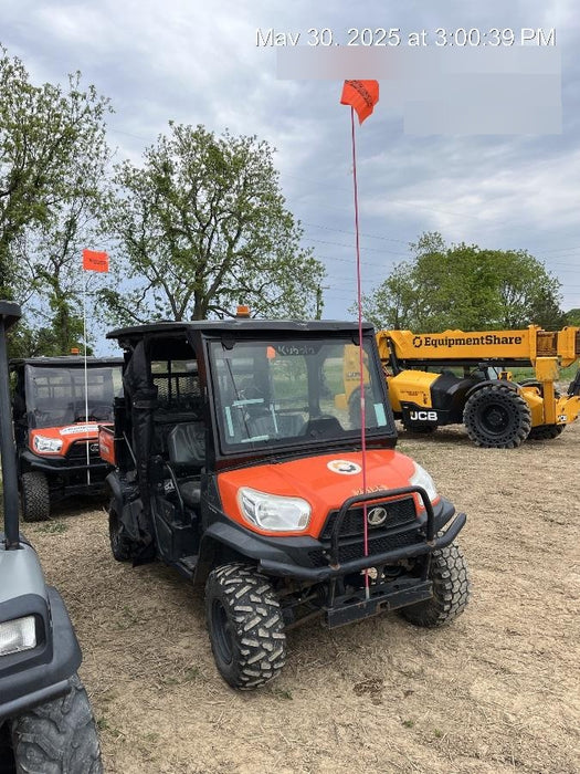 Kubota RTV-X1140W-H 4wd Utility Cart, LED Strobe, Windshield Tempered Glass, Pastic Canopy, Wire Harness Kit, Backup Alarm