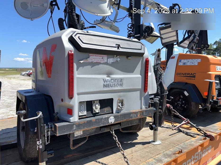 2019 Wacker Neuson LTV6L-MH Wacker Neuson LTV6L Mobile Light Tower w/Fuel Level Sensor Installed