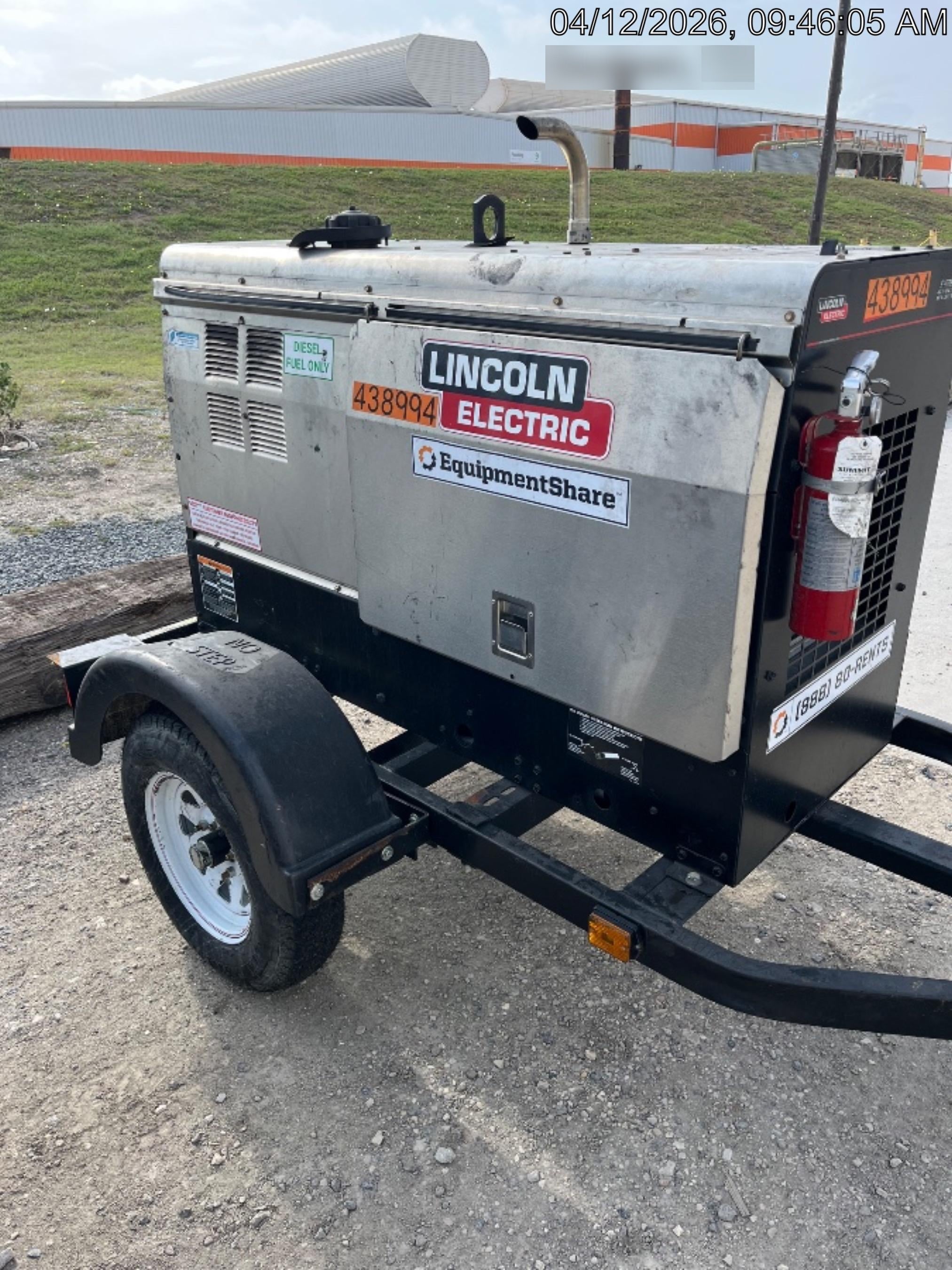 2024 Lincoln Electric LE400 Kubota V1505, Trlr, Cable Rack, Light Kit, ES Decals, T3
