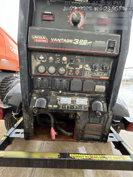 2018 Lincoln Electric Vantage 322 Lincoln Vantage 322 Welder Ready Pak 3 - Vantage 322, Trailer, Fender and light kit, Cable rack