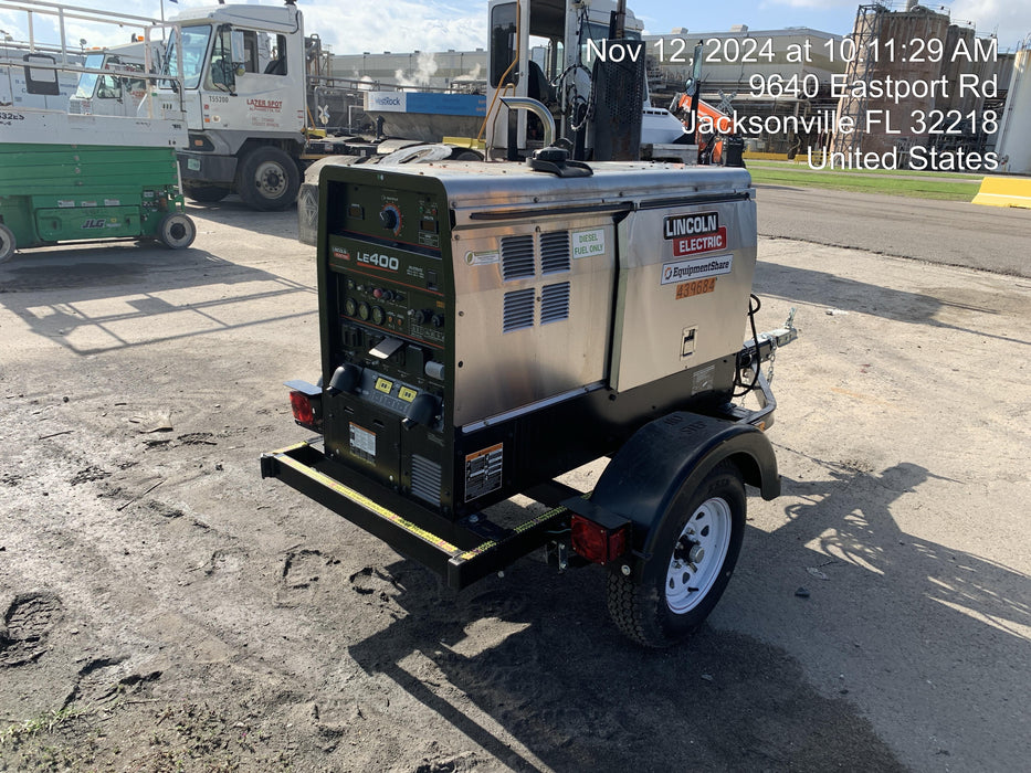 2024 Lincoln Electric LE400 Kubota V1505, Trlr, Cable Rack, Light Kit, ES Decals, T3