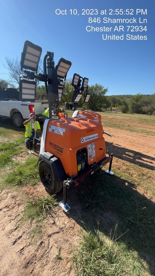 2023 Generac MLT2 Diesel, Flex Switch 120V Input, Powerzone Controller, (4) 320W LED Lights, 4kW Generator, 39.9 Gal Fuel Tank, 2" Ball, T3