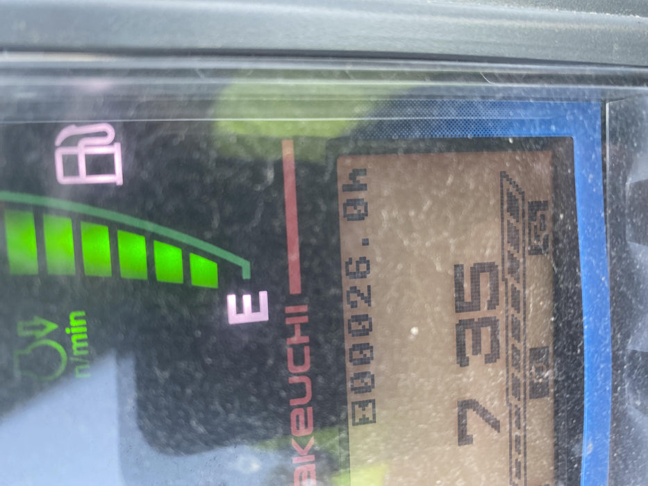 2020 Takeuchi TB235-2R Canopy, Rubber Tracks, Manual TAG QC