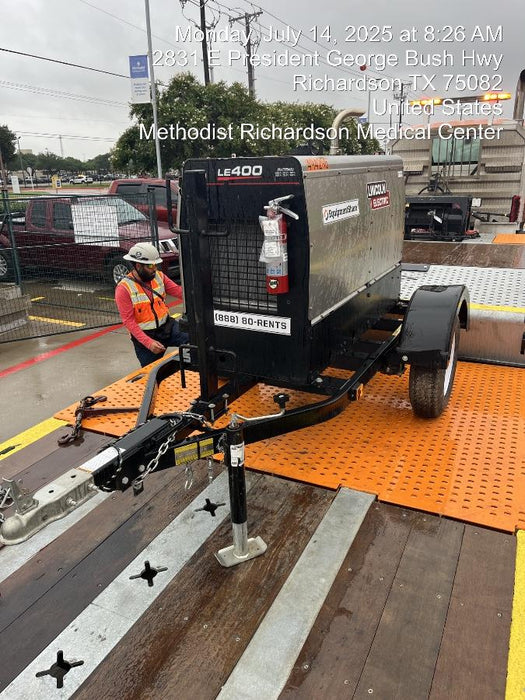 2025 Lincoln Electric LE400 Diesel, Kubota V1505, 22 HP, Trlr, Cable Rack, Light Kit, ES Decals, T3