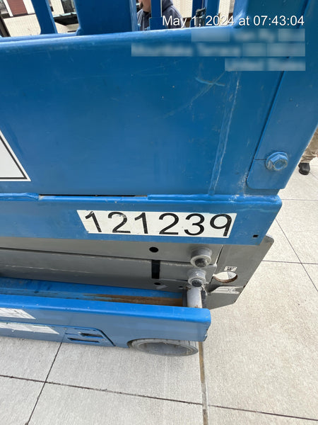 2020 Genie GS-1930 Solid Non Marking Tires, Beacon, Folding rails with half height swing gate, Telematics