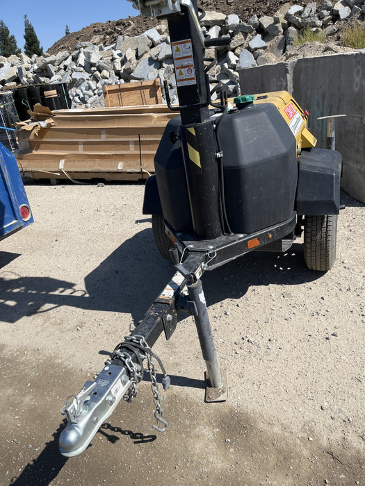 2021 Allmand NLV3GR (4) LED Light Fixture 350W, 23' Vertical Mast, 3kW Prime, Towable, Deep Sea L401, Leveling Jacks, Yanmar T4F 5.8hp