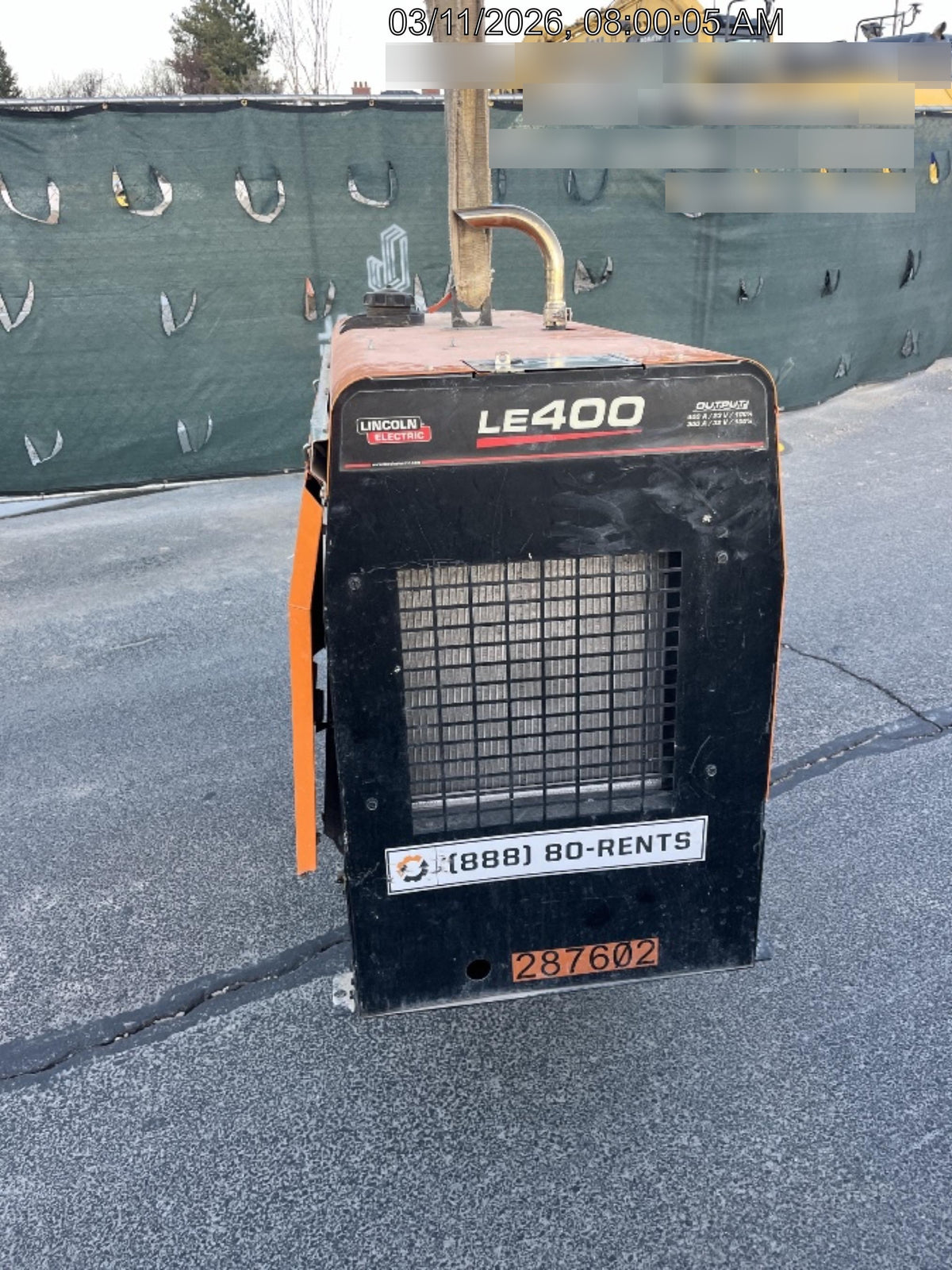 2023 Lincoln Electric LE400 Kubota V1505, Trlr, Cable Rack, Light Kit, ES Decals, T3