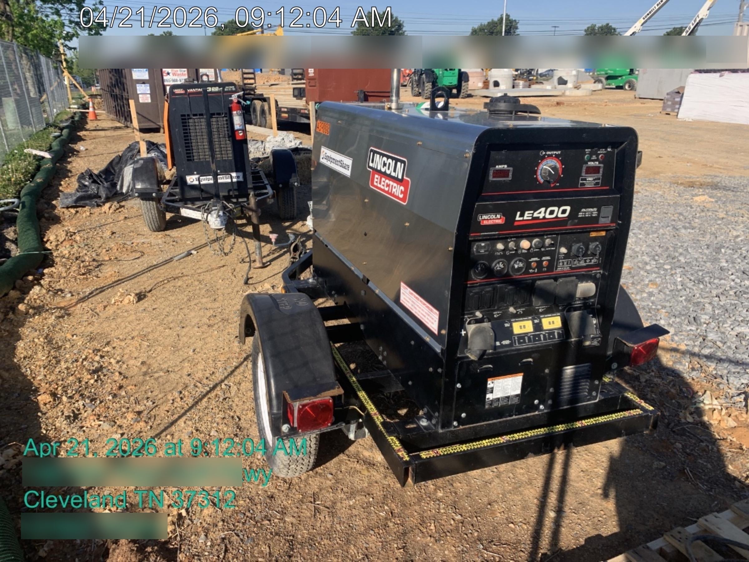 2024 Lincoln Electric LE400 Kubota V1505, Trlr, Cable Rack, Light Kit, ES Decals, T3