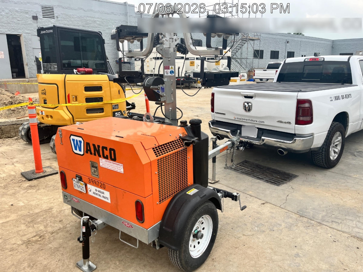 2024 Wanco WLTT-4MM4K Diesel, Deep Sea Controller, Shore Power Plug, Auto Start, (4) 350W LED Floodlights, 4kW Generator, 60 Gal Fuel Tank, 2" Ball, T3