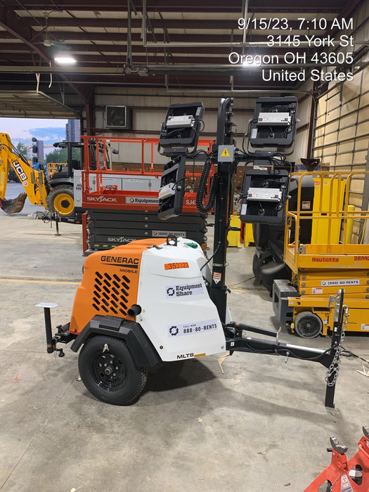 2023 Generac MLT2 Diesel, Flex Switch 120V Input, Powerzone Controller, (4) 320W LED Lights, 4kW Generator, 39.9 Gal Fuel Tank, 2" Ball, T3