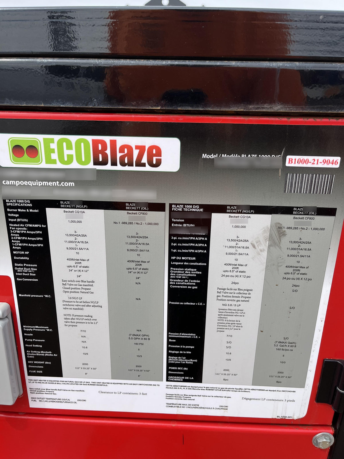 2022 CAMPO EB1000G-RE3
