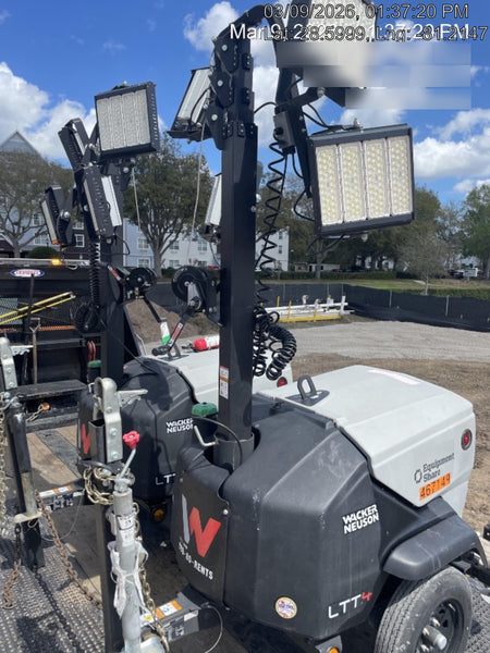 2024 Wacker Neuson LTT4 Diesel, Kohler KDW702, Deep Sea Controller, Auto Start, LED 320W, Bypass Outlet, T3