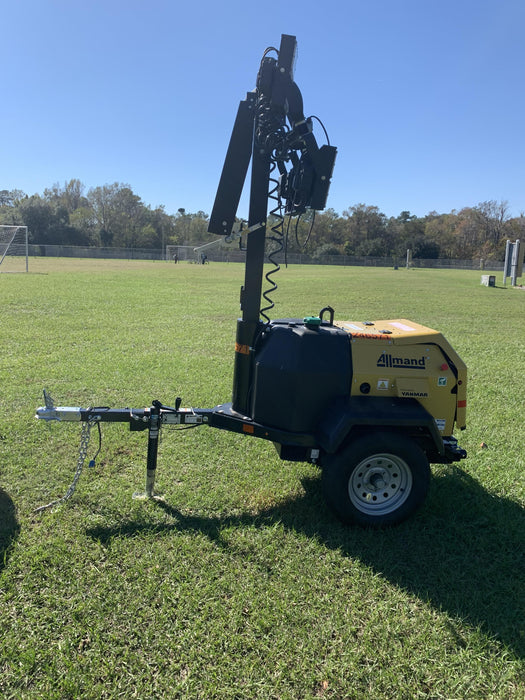 2022 Allmand NLV3GR (4) LED Light Fixture 350W, 23' Vertical Mast, 3kW Prime, Towable