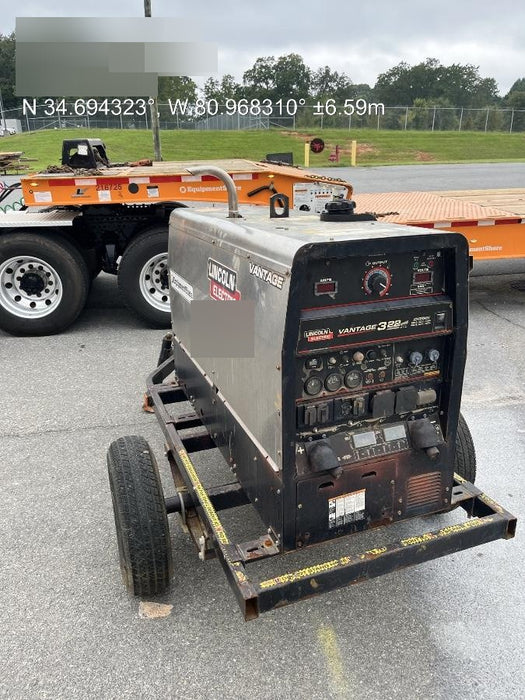 2019 Lincoln Electric Vantage 322 Welder Ready-Pak 3, Two wheel trailer, Fender and Light kit, Cable Rack