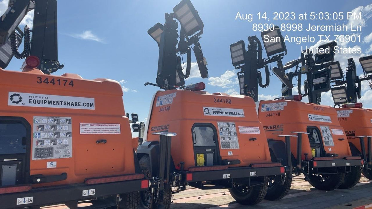 2023 Generac MLT2 Diesel, Flex Switch 120V Input, Powerzone Controller, (4) 320W LED Lights, 4kW Generator, 39.9 Gal Fuel Tank, 2" Ball, T3