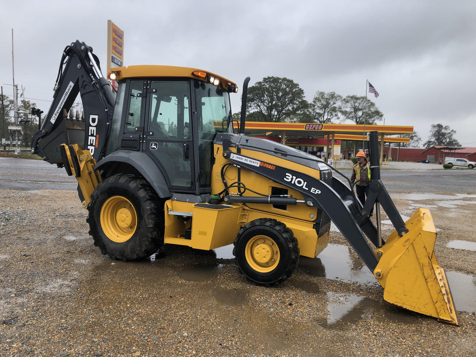 2020 John Deere 310LEP Cab/Heat/Air, 4WD, Standard Stick, Pilot Controls, 2 Way Hydraulics, TAG Manual QC