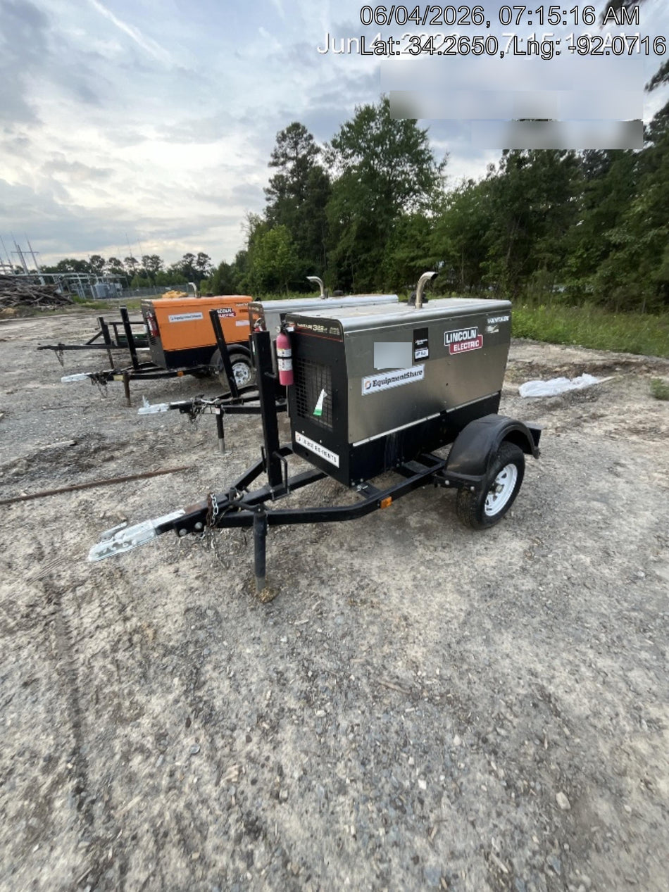 2019 Lincoln Electric Vantage 322 Lincoln Vantage 322 Welder w/Trailer, Light Kit, Cable Rack