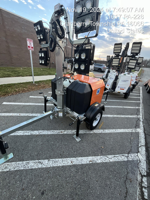 2024 Wanco WLTT-4MM4K Diesel, Deep Sea Controller, Shore Power Plug, Auto Start, (4) 350W LED Floodlights, 4kW Generator, 60 Gal Fuel Tank, 2" Ball, T3