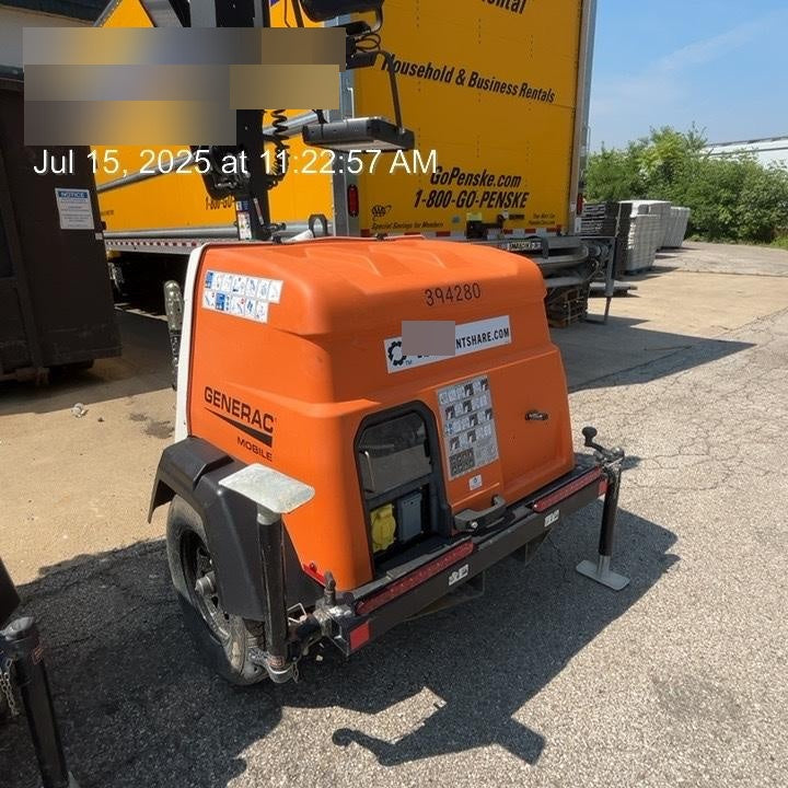 2024 Generac MLT2 Diesel, Flex Switch 120V Input, Powerzone Controller, 
(4) 320W LED Lights, 4kW Generator, 39.9 Gal Fuel Tank, 2" Ball, T3