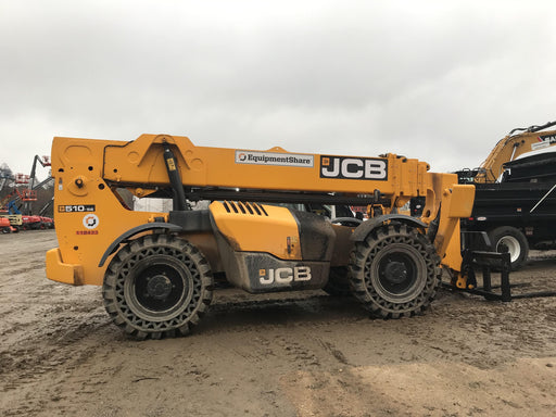 2020 JCB 510-56 Canopy, Solid Tires, Work Lights, Beacon, Aux Hydraulics, Back up Alarm, Lifting Eye, ES Decals