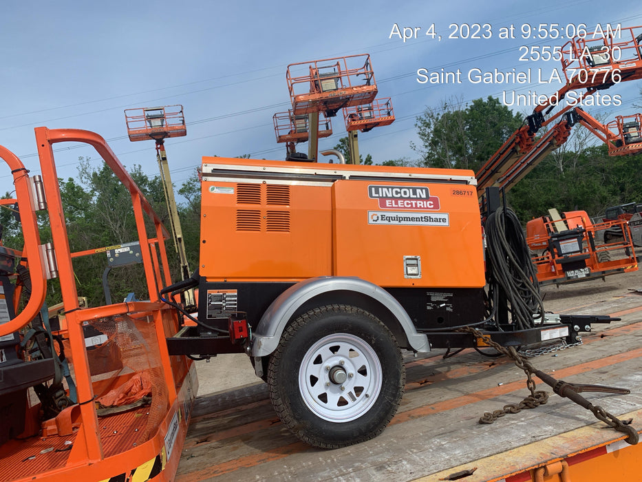 2022 Lincoln Electric LE400 Kubota V1505, Trlr, Cable Rack, Light Kit, ES Decals, T3