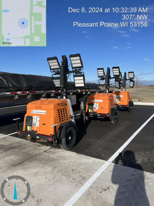 2023 Generac MLT2 Diesel, Flex Switch 120V Input, Powerzone Controller, (4) 320W LED Lights, 4kW Generator, 39.9 Gal Fuel Tank, 2" Ball, T3