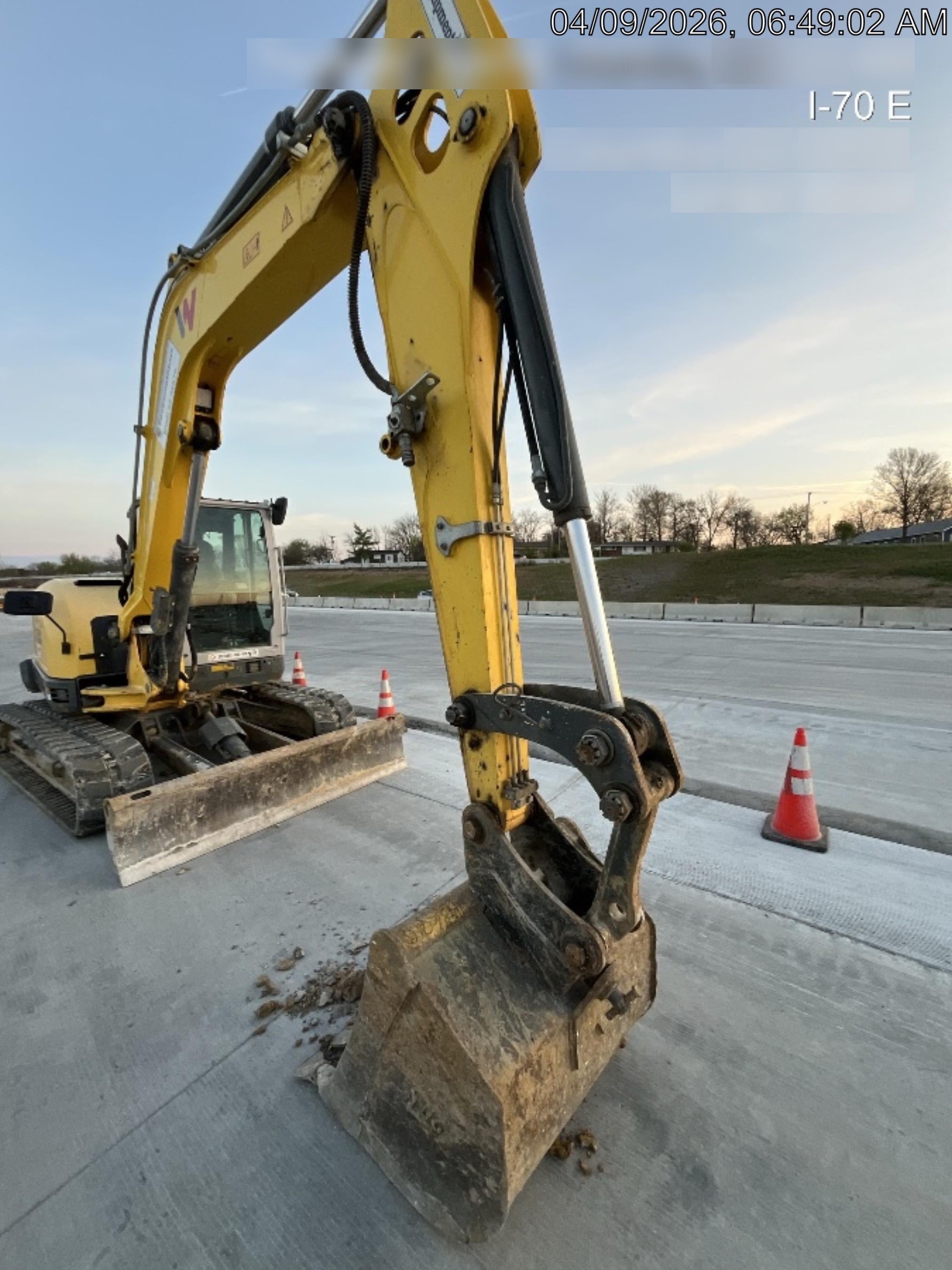 Wacker Neuson ET90 Cab, Long Dipperstick, Track, Bucket