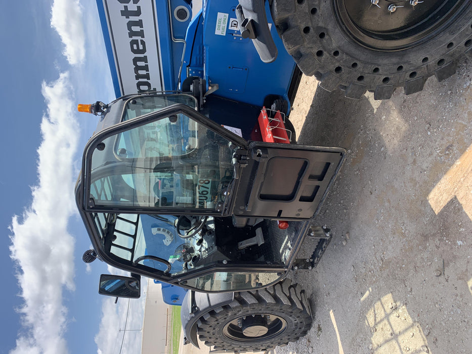 2019 Genie GTH-844 Cab/Heat/AC, Solid RT Tires, LED Work Lights, Beacon 60" QA Carriage, 48" Forks