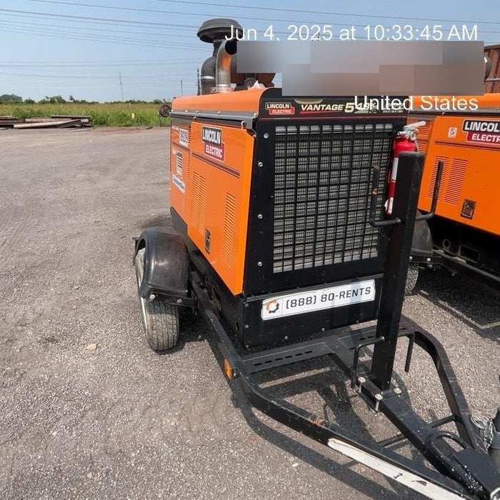 2021 Lincoln Electric Vantage 549X Ready Pak 3, ORANGE (includes trailer, cable rack, fender light kit)
