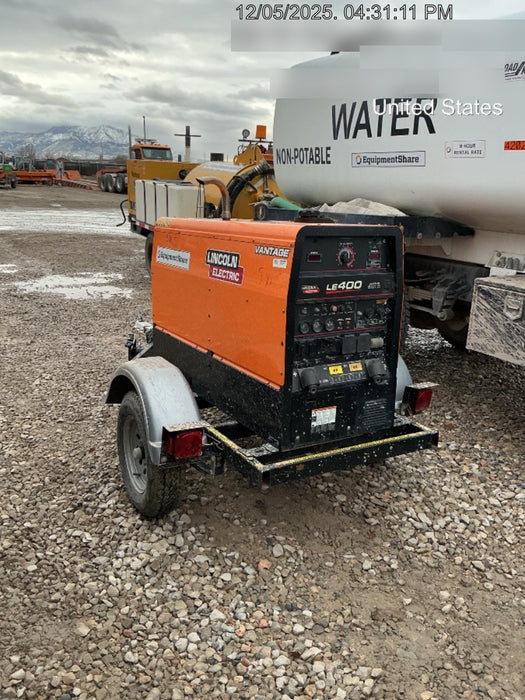 2022 Lincoln Electric LE400 Kubota V1505, Trlr, Cable Rack, Light Kit, ES Decals, T3