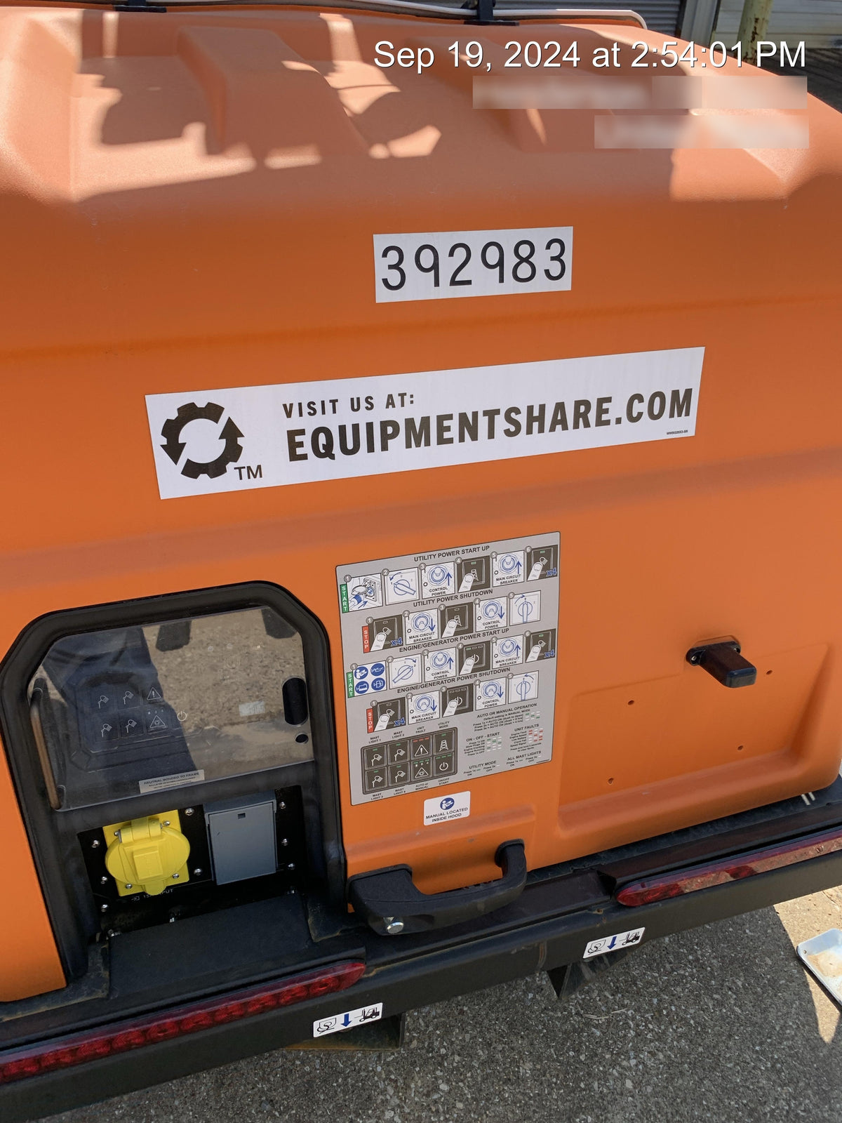 2024 Generac MLT2 Diesel, Flex Switch 120V Input, Powerzone Controller, 
(4) 320W LED Lights, 4kW Generator, 39.9 Gal Fuel Tank, 2" Ball, T3
