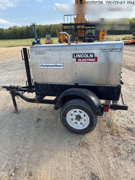 2020 Lincoln Electric Vantage 322 Welder Ready-Pak 3, w/ GPS & Decals (includes trailer, cable rack, fender light kit)