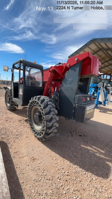 2018 Manitou MTA10055 Manitou MTA 10055 w/Open ROPS, Work Lights/Strobe, Aux Hyd, Solid Tires, Lift Hook, 66" Carriage, 60" Forks