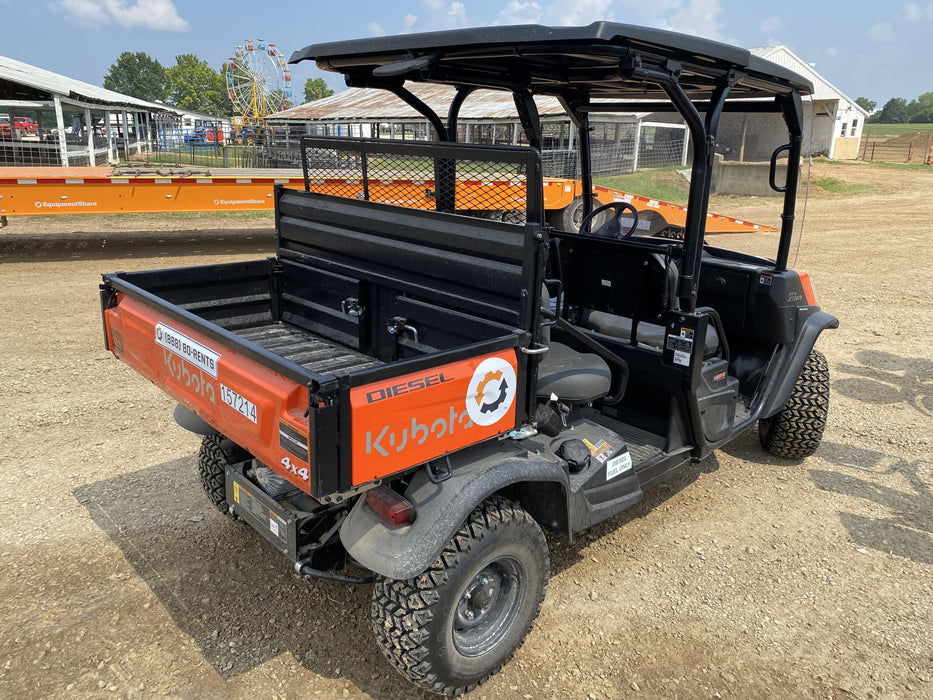 2021 Kubota RTV-X1140W-H Plastic Canopy, Windshield Acrylic Clear, LED Strobe Light, Wire Harness Kit, Back up Alarm