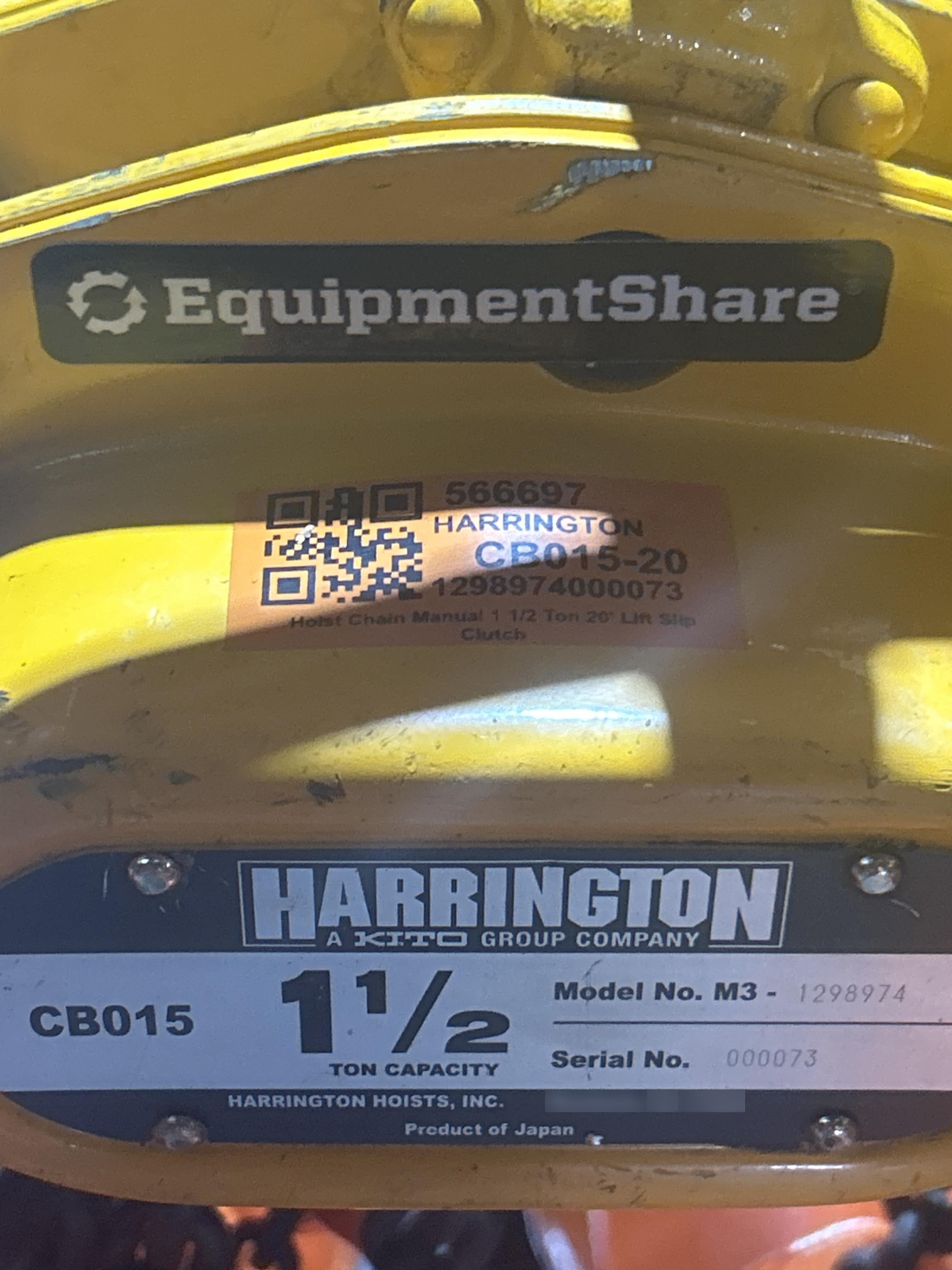 2025 HARRINGTON CB015-20