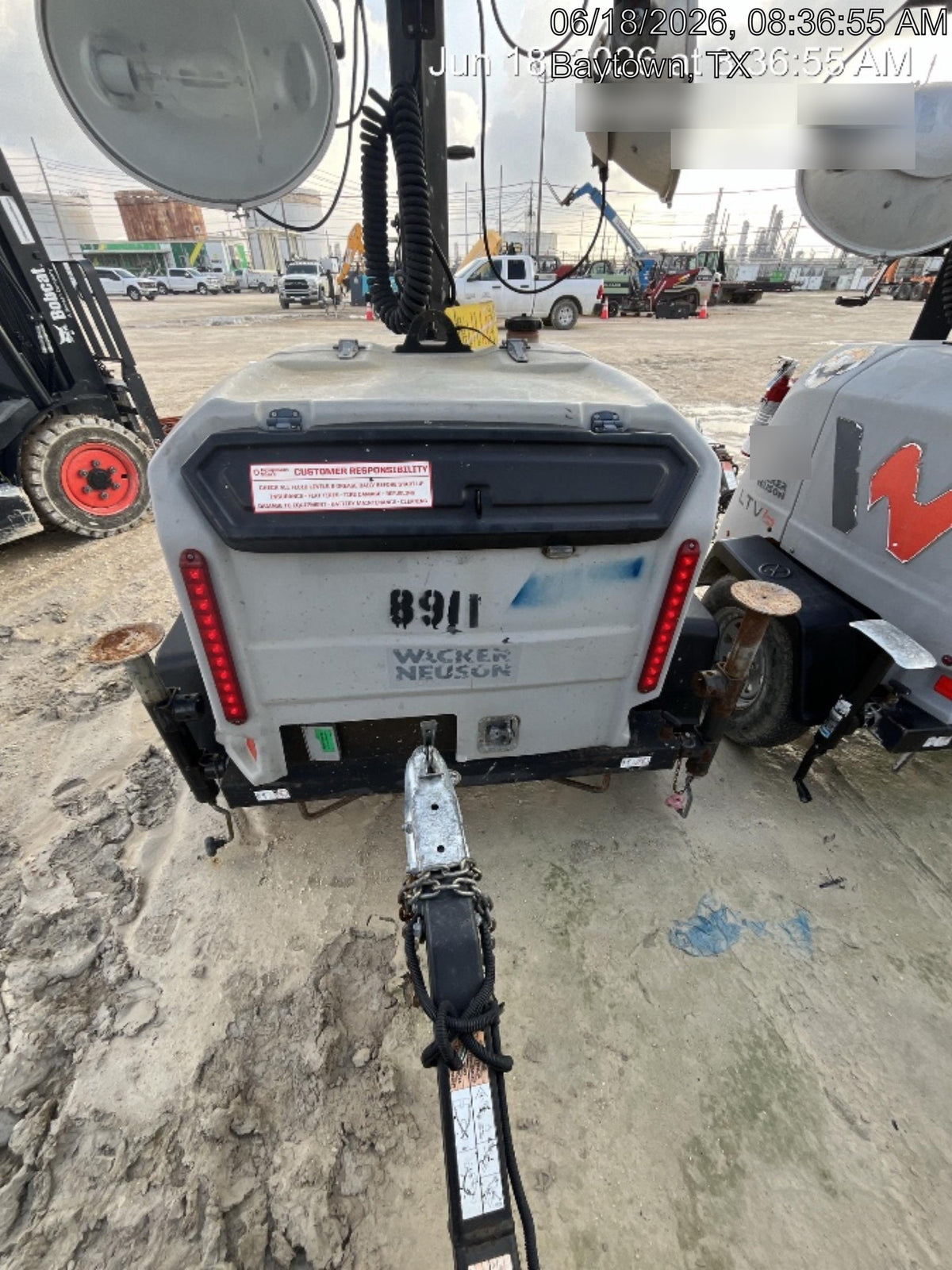 2018 Wacker Neuson LTV6L-MH Wacker Neuson LTV6L Towable Light Tower