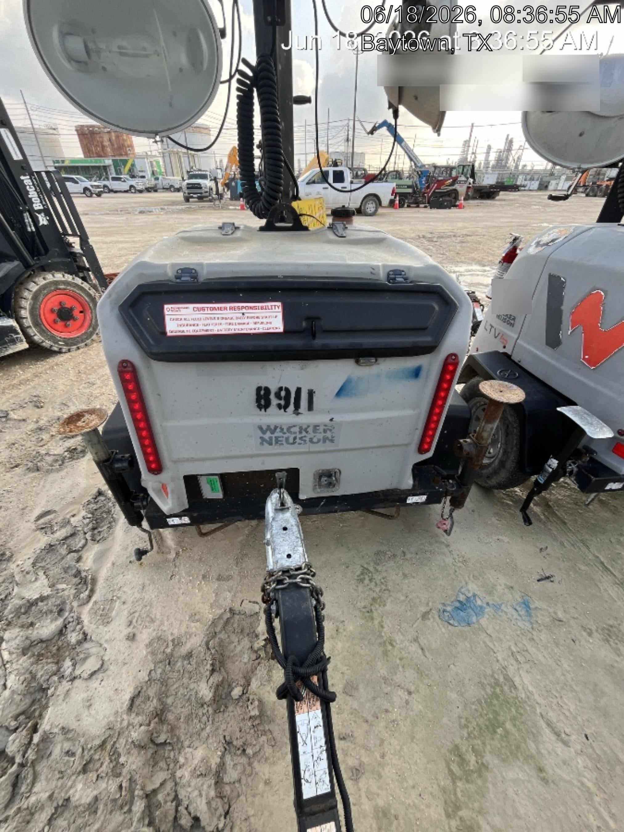 2018 Wacker Neuson LTV6L-MH Wacker Neuson LTV6L Towable Light Tower