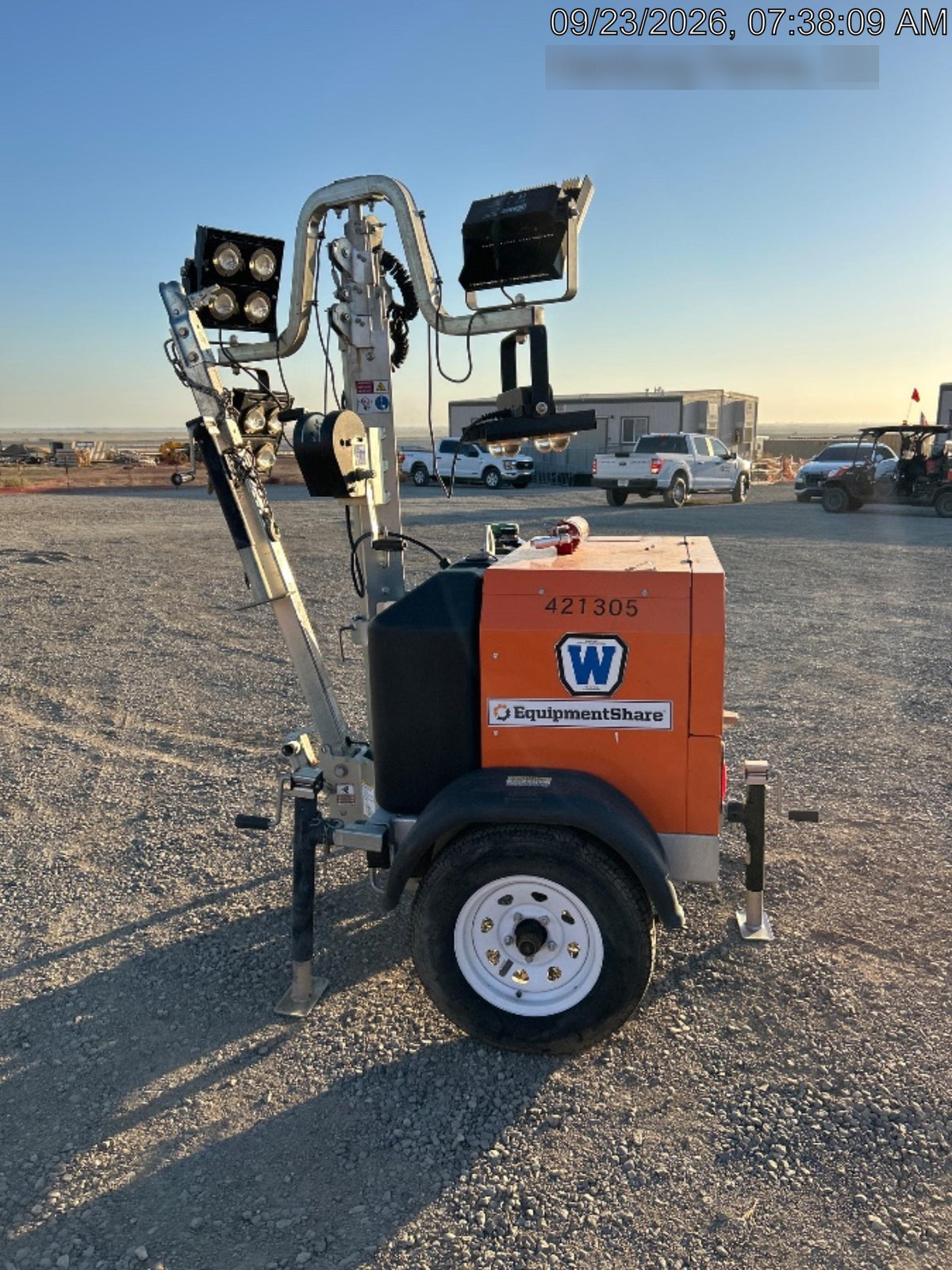 2024 Wanco WLTT-4MM4K Diesel, Deep Sea Controller, Shore Power Plug, Auto Start, (4) 350W LED Floodlights, 4kW Generator, 60 Gal Fuel Tank, 2" Ball, T3