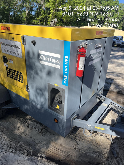2020 ATLAS COPCO PAS 150 HF CS Enclosed