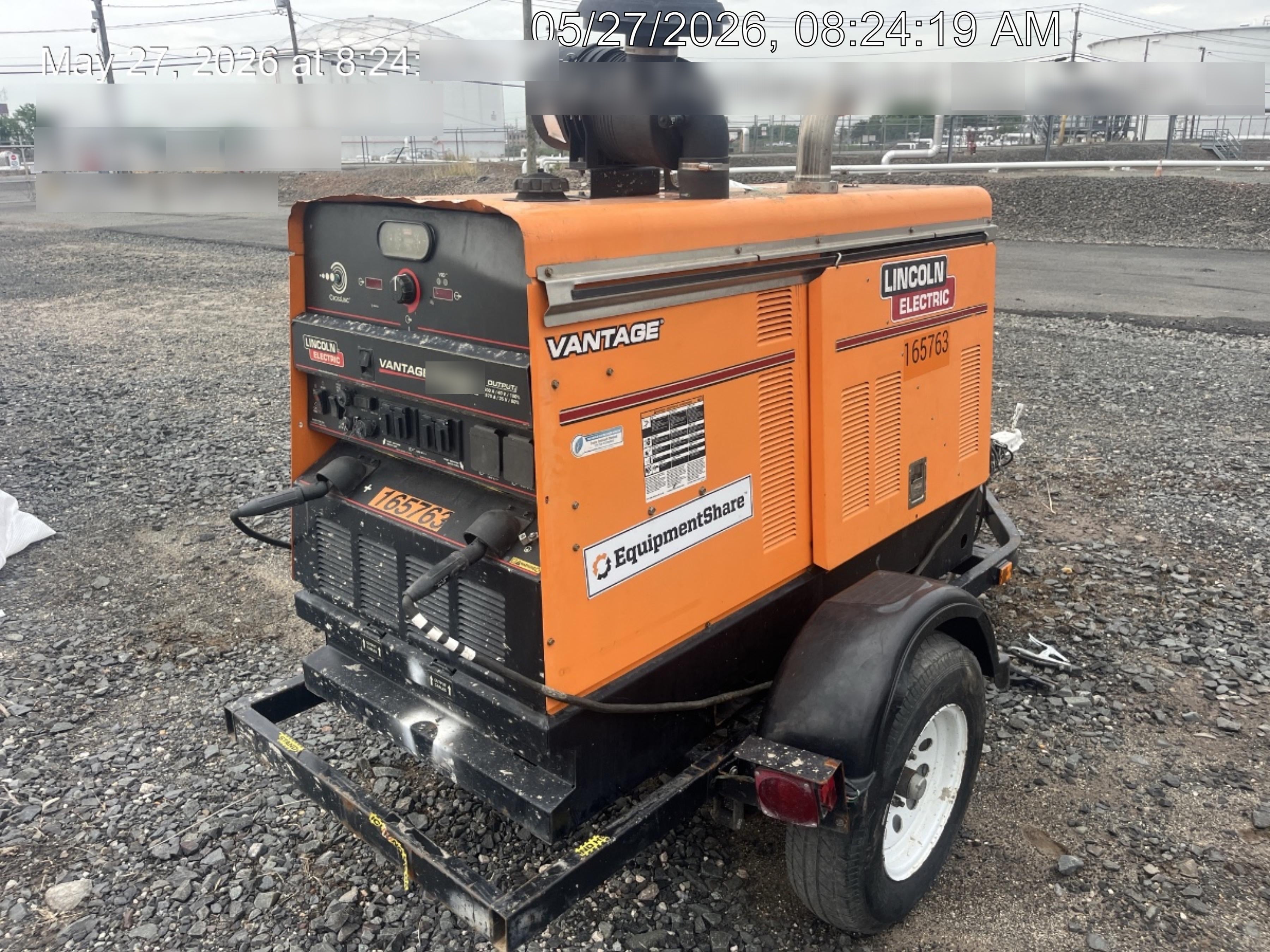 2021 Lincoln Electric Vantage 549X Ready Pak 3, ORANGE (includes trailer, cable rack, fender light kit)