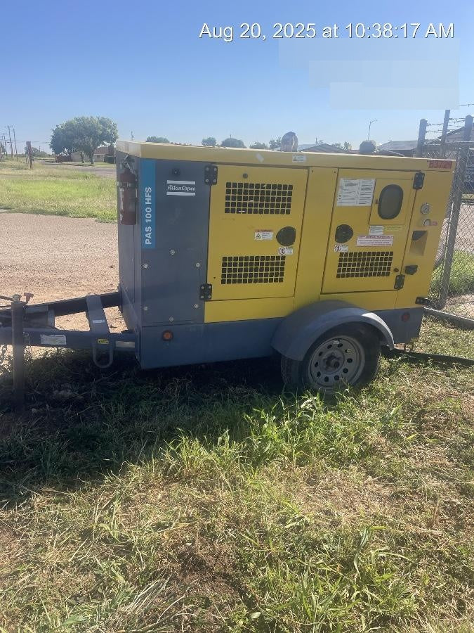 2020 ATLAS COPCO PAS 100 HF CS Enclosed