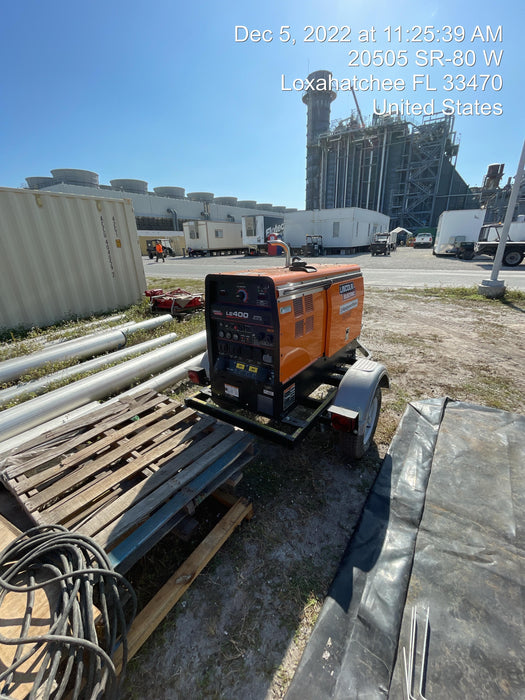 2022 Lincoln Electric LE400 Kubota V1505, Trlr, Cable Rack, Light Kit, ES Decals, T3