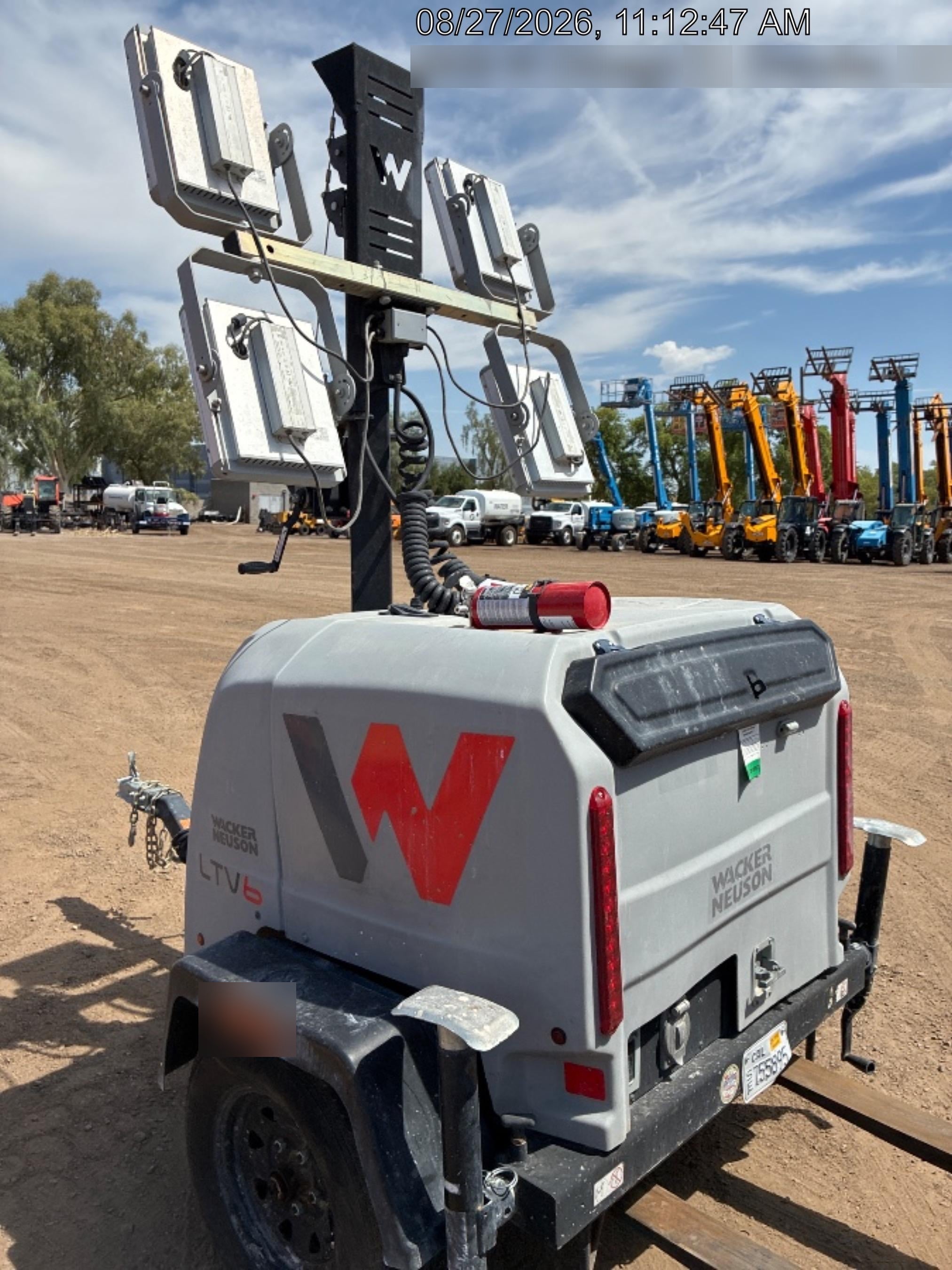 2019 Wacker Neuson LTV6K-LED Standard LED Towable Light Tower w/None