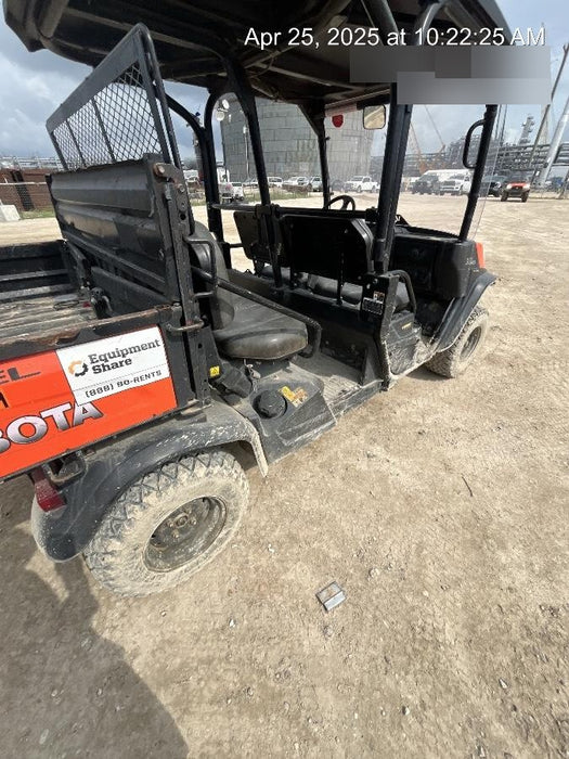 Kubota RTV-X1140W-H 4wd Utility Cart, 4 Seat, Diesel, LED Strobe, Windshield Tempered Glass, Plastic Canopy, Wire Harness Kit, Backup Alarm