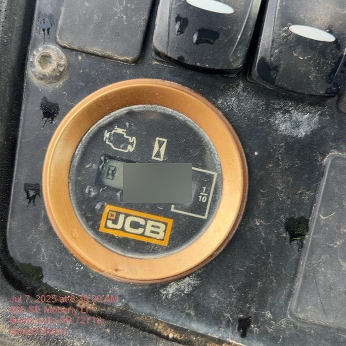 2019 JCB 509-42 74 HP w/Open ROPS, Beacon, Aux Hydraulics, LED Work lights, Solid Tires 66" Carriage/60" Forks