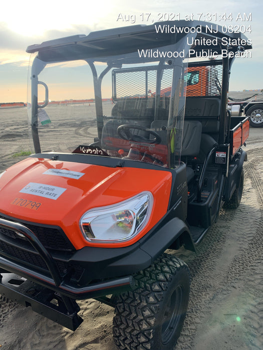 2021 Kubota RTV-X1140W-H Plastic Canopy, Windshield Acrylic Clear, LED Strobe Light, Wire Harness Kit, Back up Alarm