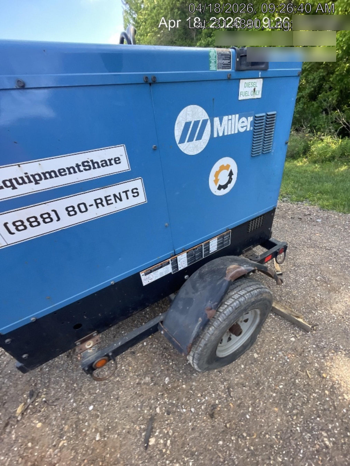 2020 Miller Electric BB500 BIG BLUE 500 PRO (KUBOTA) DELUXE W/ ARCREACH